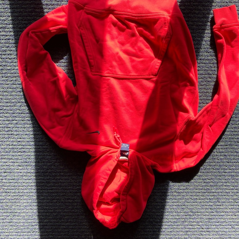 Red Nike hoodie